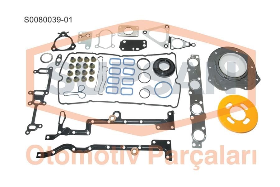 Ford Transit V184 Motor Takım Conta Keçeli S.Lastikli SKC'siz 2.4 TDI SUPSAN