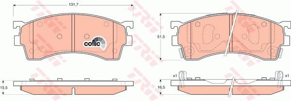 Ford Asia Oceania Laser / Laser Lidea BA2 Ön Disk Balata TRW