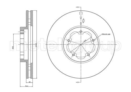 Ford Transit V347 Ön Fren Disk Aynası Önden Çeker CIFAM