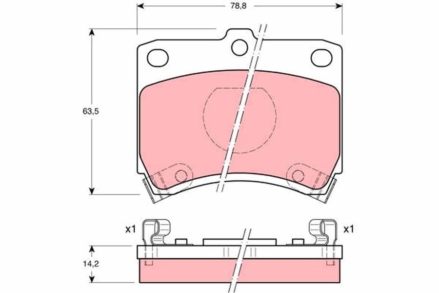 Ford Fiesta III Ön Aks Disk Balatası TRW