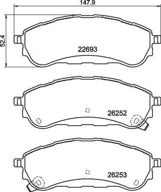 Ford Ranger TKE Arka Fren Balatası BREMBO
