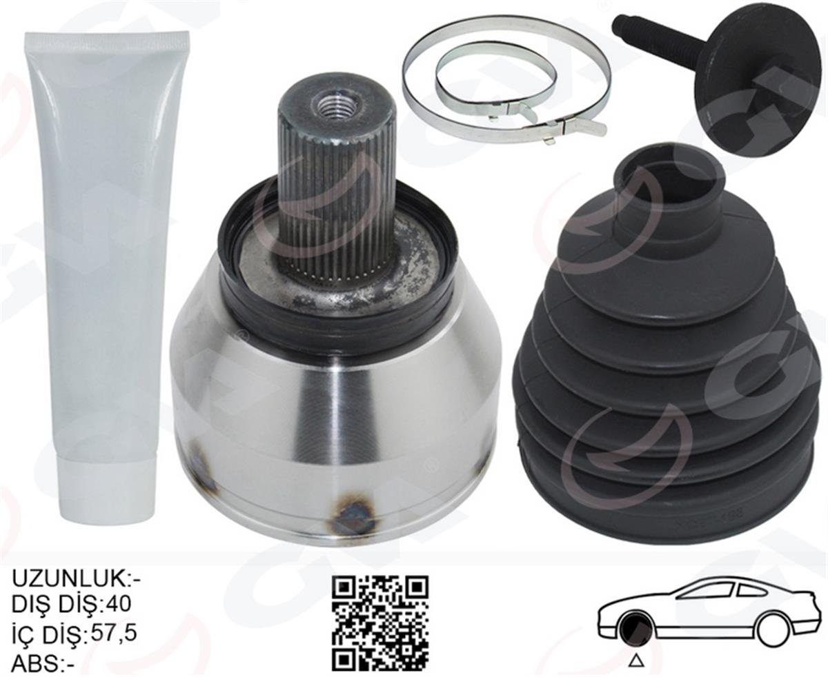 Volvo S60 2 V70 3 Galaxy Mondeo 4 Aks Kafası Dış Ön Sağ-Sol 36001452P-1459764P-1417222P