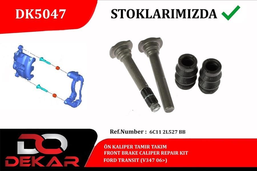 Transit V347 Ön Kaliper Tamir Takımı DEKAR