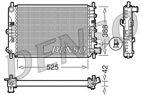 Ford Escort V Motor Su Radyatörü DENSO