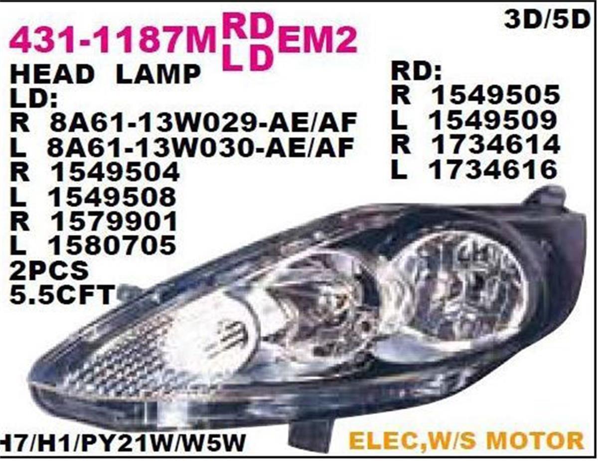 Ford Fiesta Bm (2008-2012) Sol Far Depo 8A61 13W030 Aj