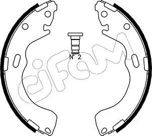 Ford / Mazda Premacy / Tribute Arka Fren Pabucu CIFAM