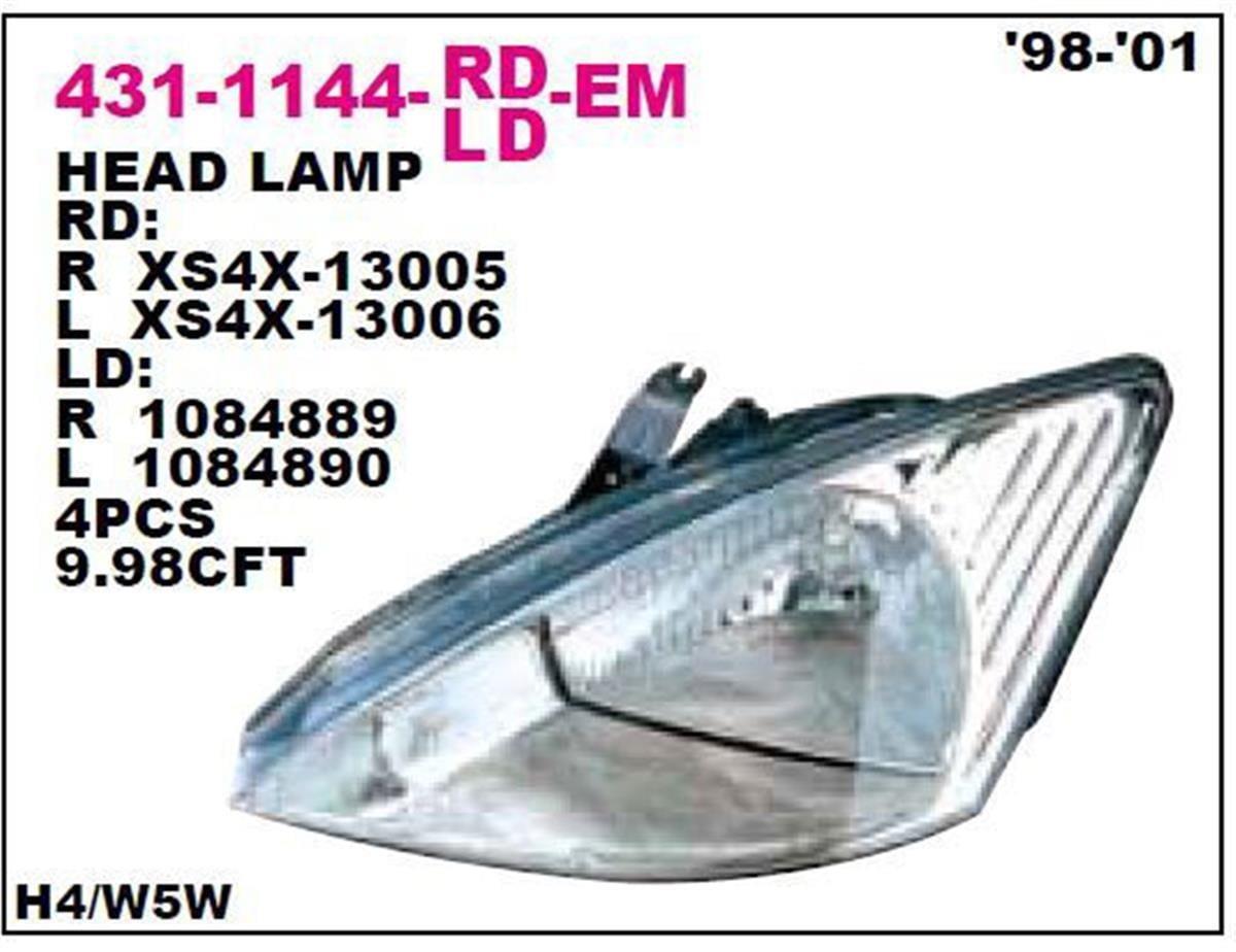 Ford Focus Bm (98-01) Sağ Far Depo 1M51 13005 Fa