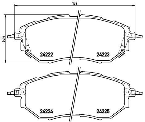 Subaru Forester Ön Fren Balatası BREMBO