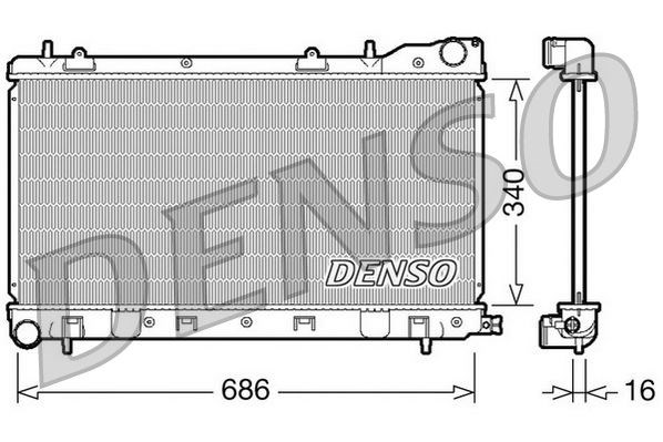 Subaru Forester Motor Su Radyatörü DENSO
