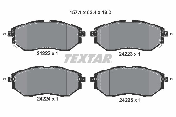 Subaru Forester Ön-Arka Fren Balatası TEXTAR