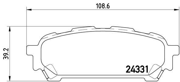Subaru Forester Arka Fren Balatası BREMBO