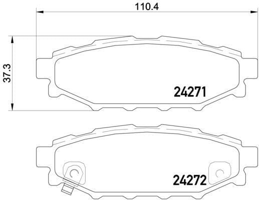 Subaru Forester Arka Fren Balatası BREMBO