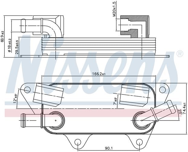 Land Rover Freelander 1 Motor Yağ Soğutucu RADISEN