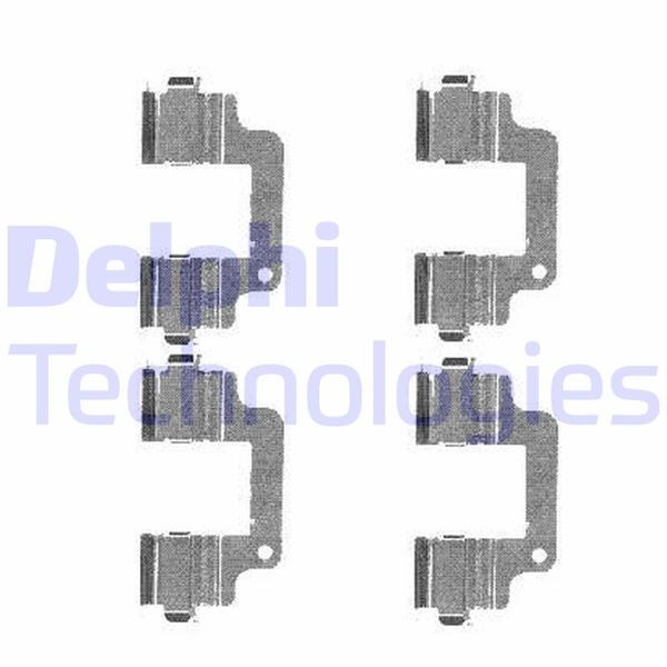Land Rover Freelander Arka Fren Balata Montaj Takımı DELPHI
