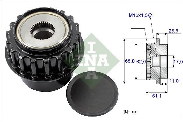 Land Rover Freelander II Alternatör Rulmanı INA