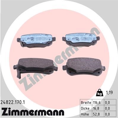 Fiat Freemont Arka Disk Fren Balatası ZIMMERMANN