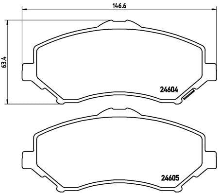 Fiat Freemont 2011- Jeep Cherokee 2011- Dodge Journey 2010- Nitro 2007- Ön... BREMBO