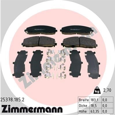 Fiat Freemont Ön Balatası ZIMMERMANN