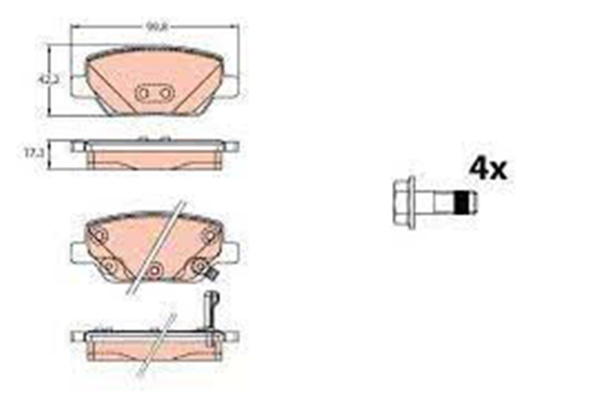 Fren Balata Arka Fiat: Egea 1.6Mjet