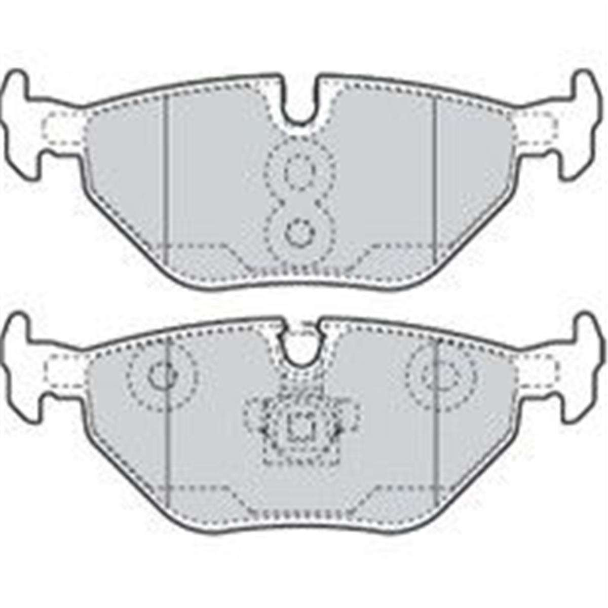 Fren Balatası Arka (Bmw: E36-E46-Z3-Z4/Rover-75 00>06 )