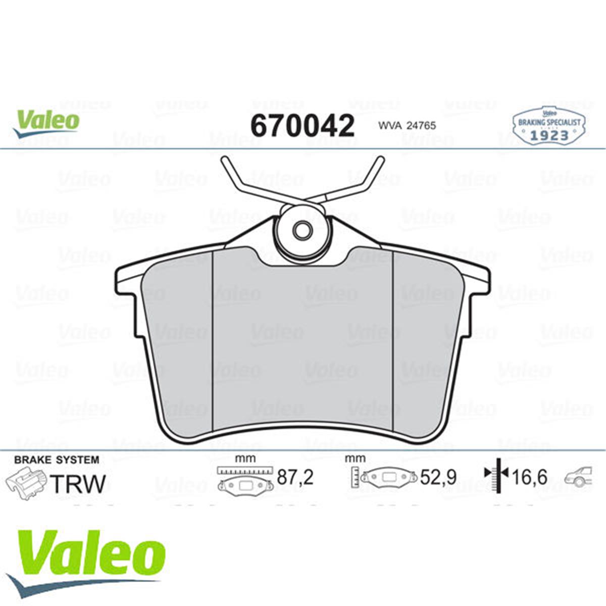 Fren Balatası Arka Partner Tepee / Berlingo / 308 / 3008 B.M 07-