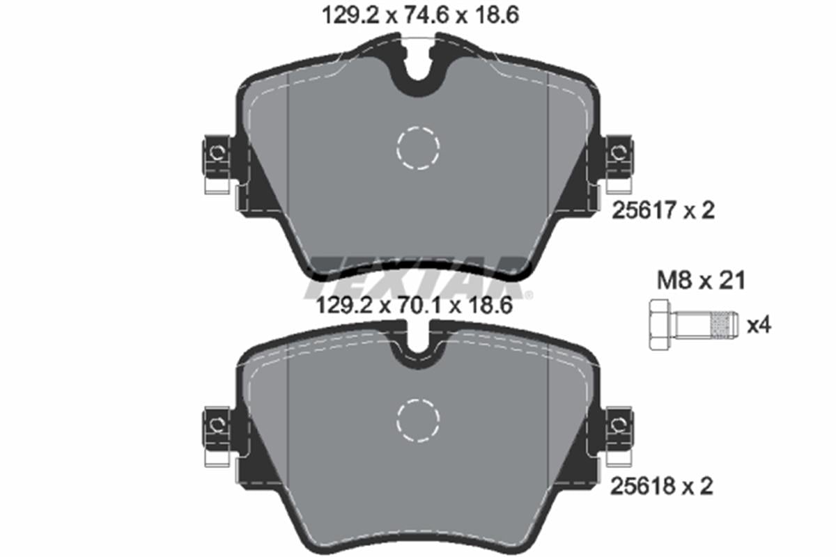 Fren Balatası Ön 1F40-2 F45-F46-X1 F48-X1 F49-X2 F39 Mini-F54-F60 Bm 2014-2021