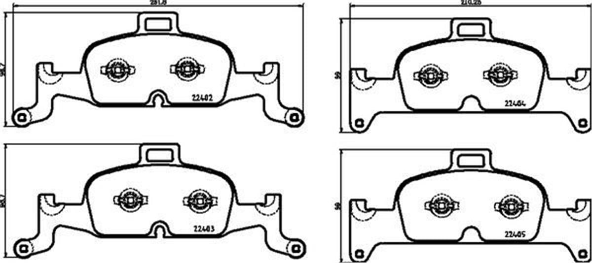Fren Balatası On Audi A4 16-  A5 17-  A6 19-  Q5 17-