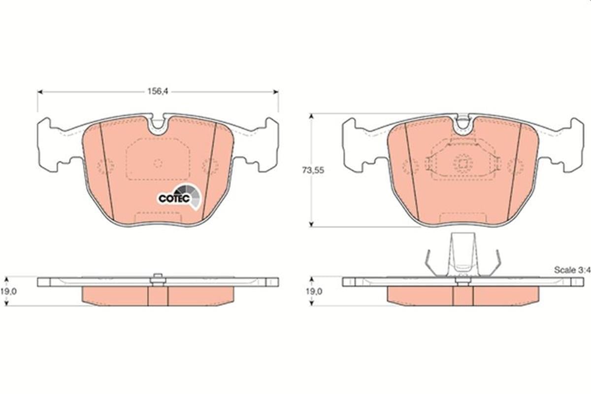 Fren Balatası On Bmw E39 E38 X3 E83 X5 E53