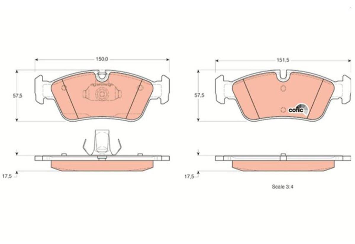Fren Balatası On Bmw E46 E36 91 05