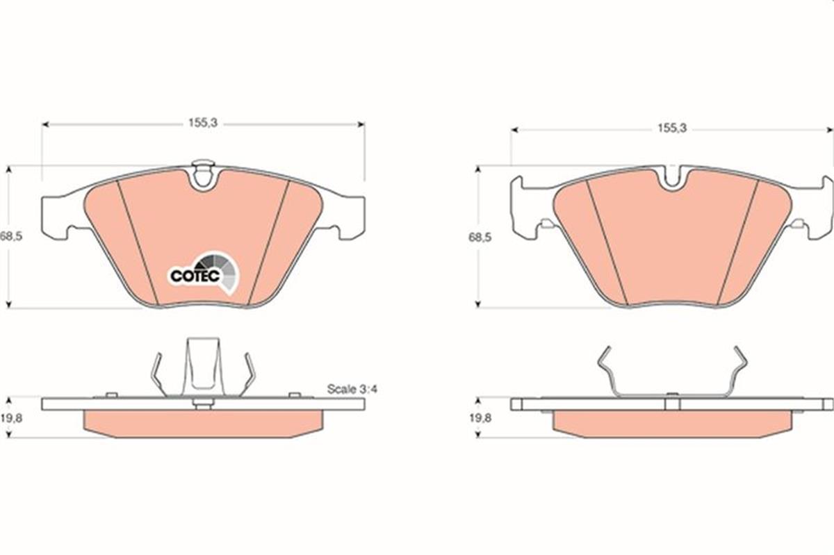 Fren Balatası On Bmw E60 E65 E90 E92 E93 E84