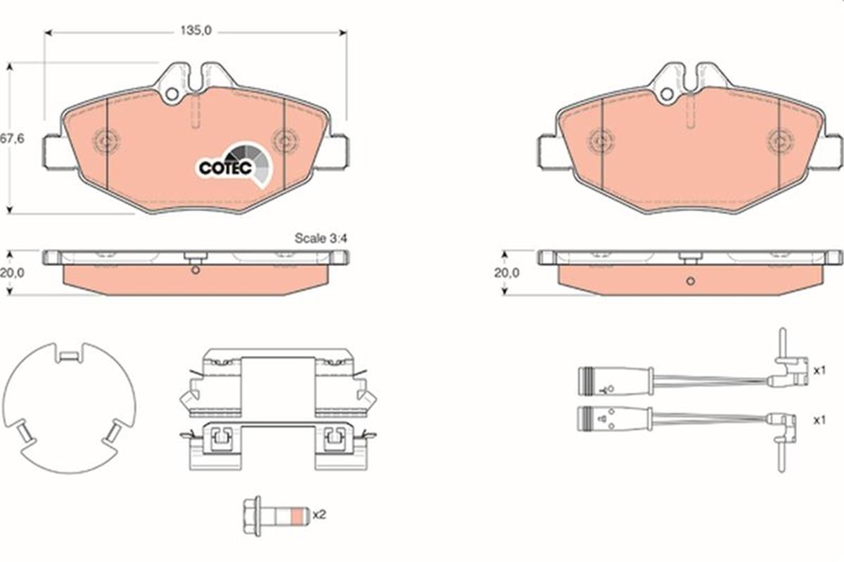 Fren Balatası On Mercedes E-Class W211 S211