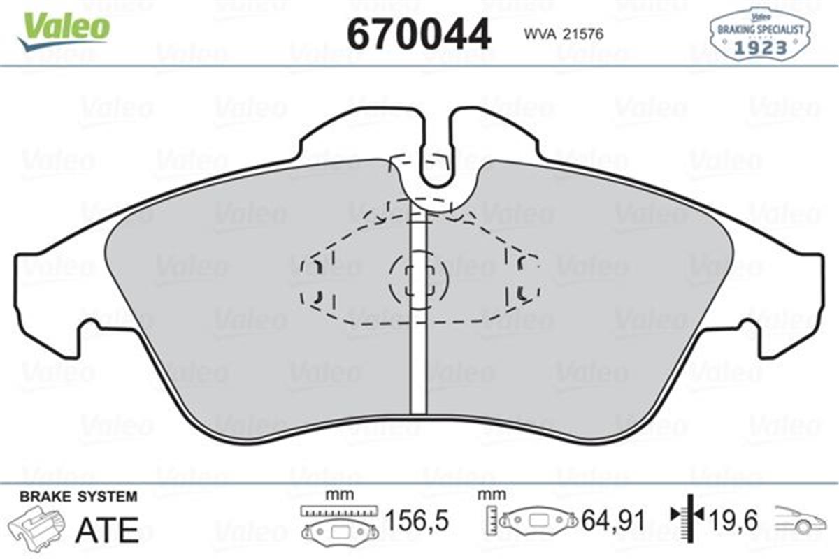 Fren Balatası Ön Mercedes Vıto 638 Sprınter 901 904-Vw Lt 28 35 46