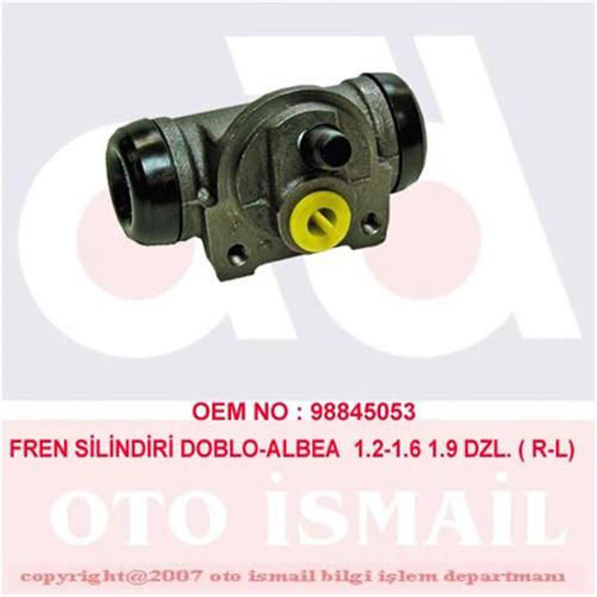 Fren Silindiri Doblo 1.2-1.6-1.9D-1.9Jtd 03-02 20.64Mm