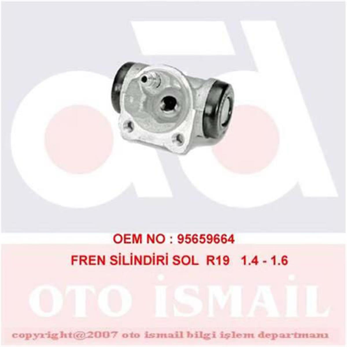 Fren Silindiri Sol (Renault: R19)