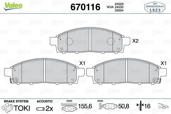 Fiat Fullback Ön Fren Balata Telli Tip VALEO