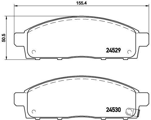 Fiat Fullback Mitsubishi L200 Ön Fren Balatası Telli Tip BREMBO