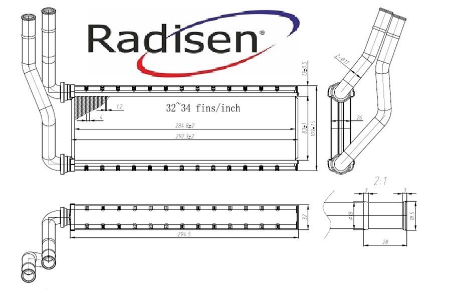 Fuso Canter Kalorifer Radyatörü RADISEN