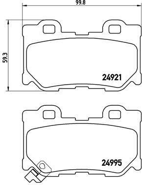 Infiniti FX50 G50 Arka Disk Balata VALEO