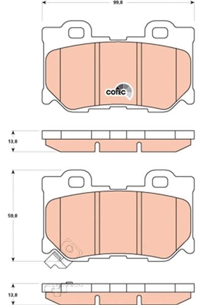 Infiniti FX50 Arka Balata Disk TRW