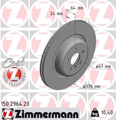 BMW G11 G12 G14 G15 G02 G05 Arka Fren Diski ZIMMERMANN
