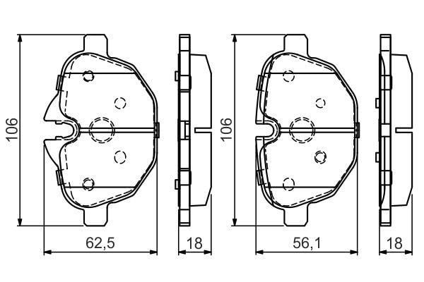 BMW G30 G31 G38 G32 G11 G12 G01 G08 G02 G05 G06 F10 F11 F18 F25 F26 E89 Fren... VALEO