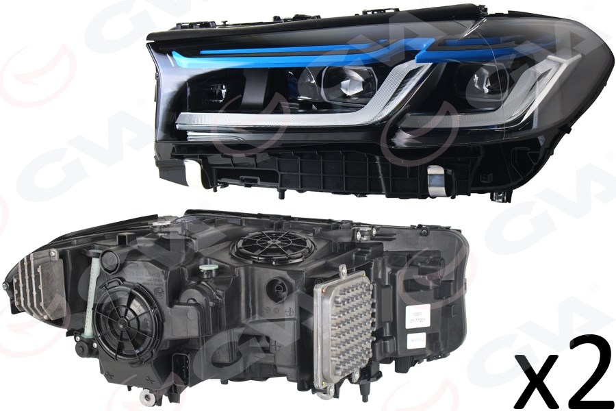 BMW G30 Sağ Sol Set Modifiye LCI-Tipi Laser-Light Beyinler Üzerinde Komple Far GVA