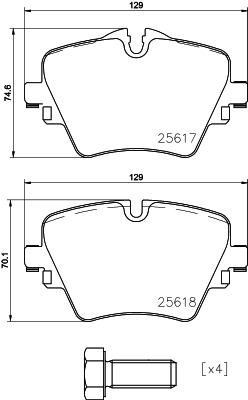 BMW G42 G20 G30 G31 G38 G21 G28 G22 G23 G26 F52 F45 F48 F39 G01 G02 G08 Ön... BREMBO