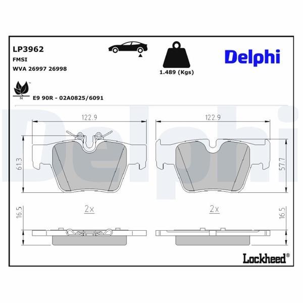 BMW G60 Arka Fren Balatası DELPHI