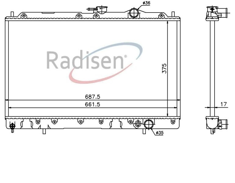 Mitsubishi Galant Radyatör 1.8-2.0 RADISEN