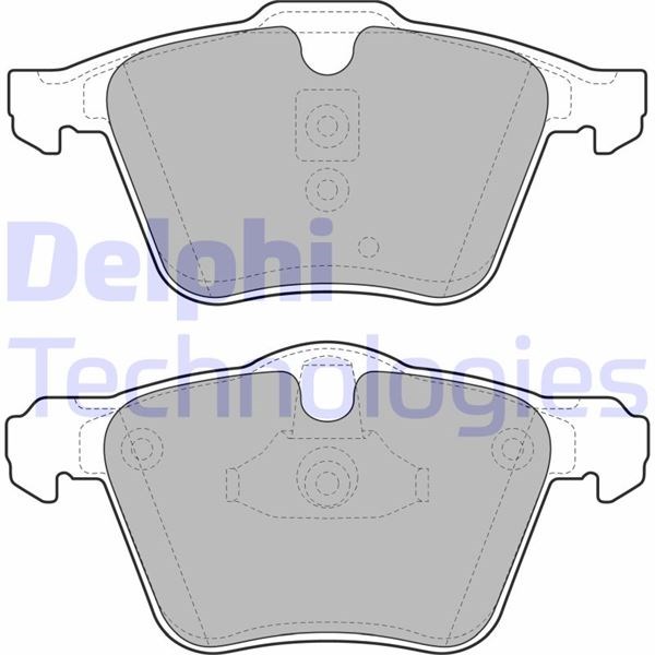 Ford Galaxy S-Max Volvo S60 II S80 II V60 V70 III XC70 II Ön Fren Balatası DELPHI