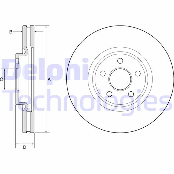 Ford Galaxy S-Max Ön Fren Disk Aynası DELPHI