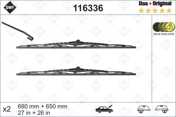 Ford Galaxy Silecek Süpürgesi 680x650 mm VALEO