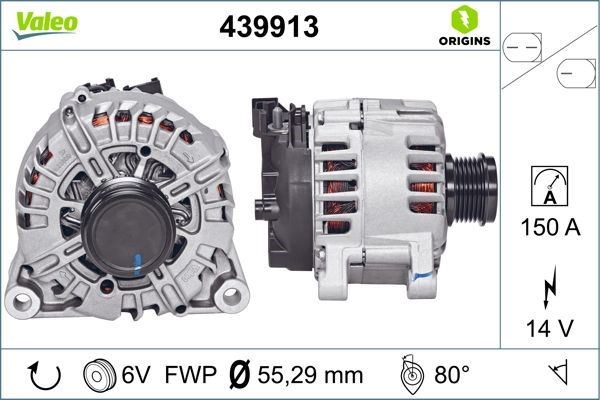Ford Galaxy Mondeo S-Max Alternatör 150 AMP VALEO