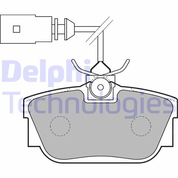 Ford Galaxy Arka Fren Balatası DELPHI